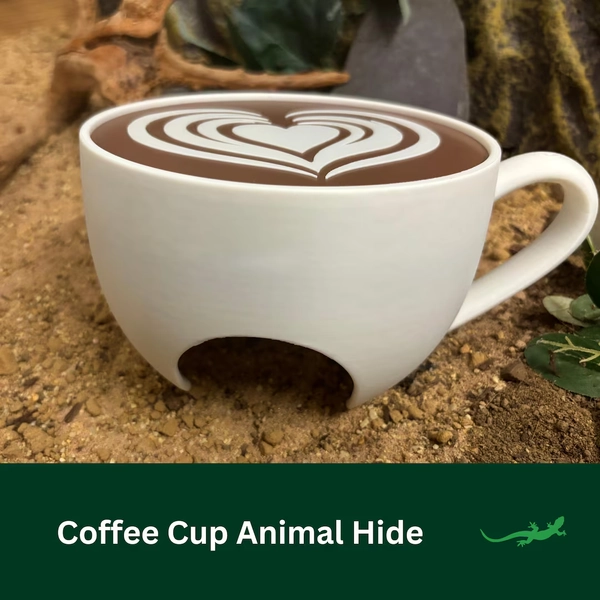 COFFEE Cup Reptile Hide, Whimsical Vivarium Accessory for Pet Enclosure, Leopard Gecko, Corn Snake, Tarantula, Cute Gift for Reptile Lover - Etsy