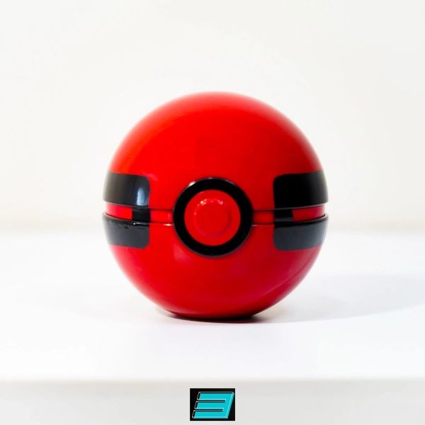 CHERISH Ball Pokémon Poke Ball Tin Card Display *Upcycled 3D Printed, Hand Painted, Designed