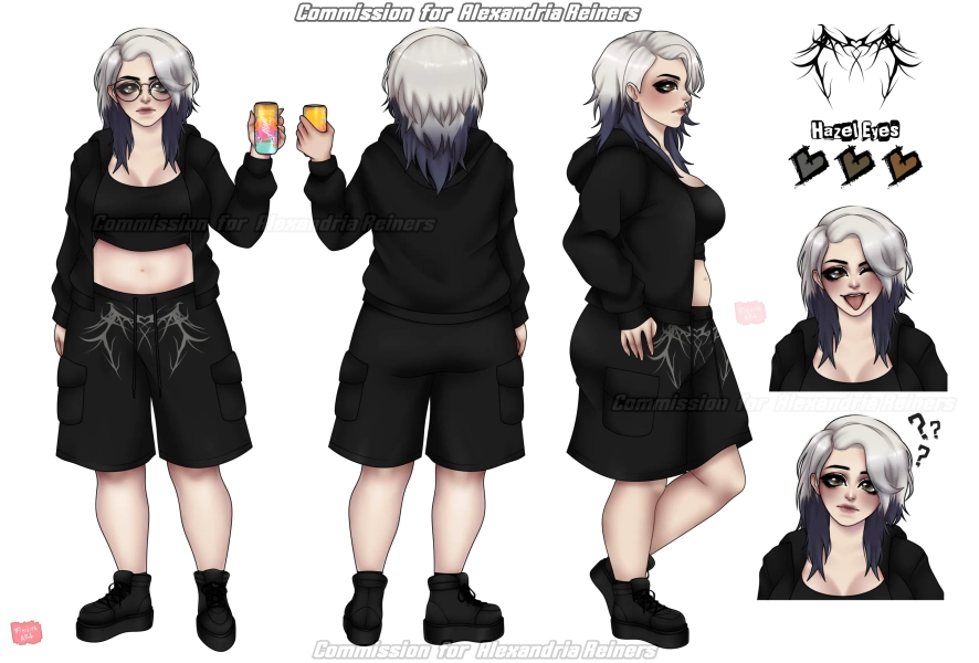 Custom Reference Sheet by FredithArt (@FredithArt)