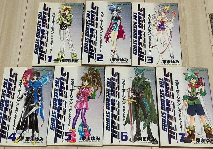 Star Ocean: The Second Story Vol.1-7 Complete set Comics Mayumi Azuma Manga