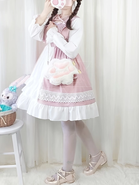 new long sleeve lace womens dress long pleated   bow
