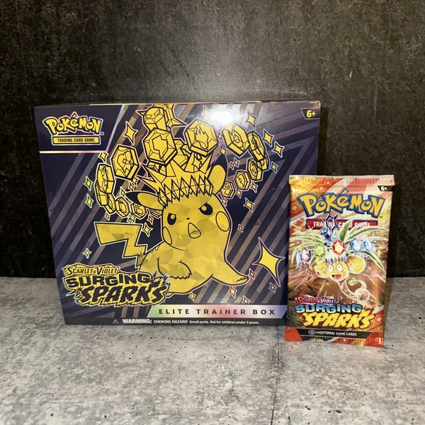 Pokémon TCG Surging Sparks Elite Trainer Box ETB Sealed + 1 Pack