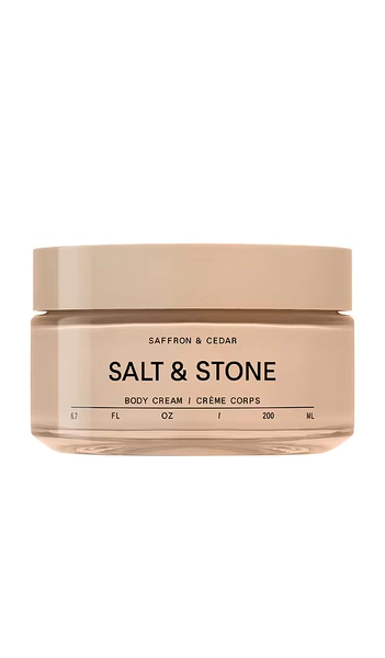 SALT & STONE Saffron & Cedar Body Cream in Beauty: NA.