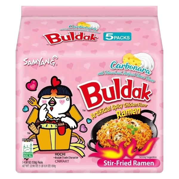 SAMYANG Buldak Carbonara 5 Pack (5 x 140g)