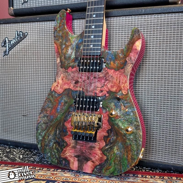 Schecter Sunset Custom II Stabilized Top Trans Pink Used | Reverb