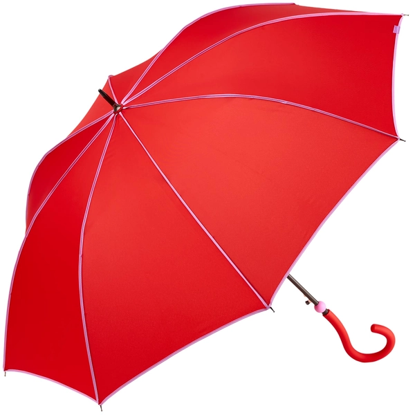 Clima Bisetti Joy Ladies Walking Length Umbrella with UVP +50 - Scarlet Red | Brolliesgalore