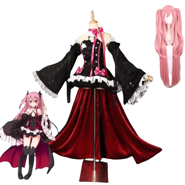 Krul Tepes Cosplay Anime Seraph Of The End Costume Wig Cosplay Owari no Seraph Halloween Party Role Play Clothing Suit - AliExpress 