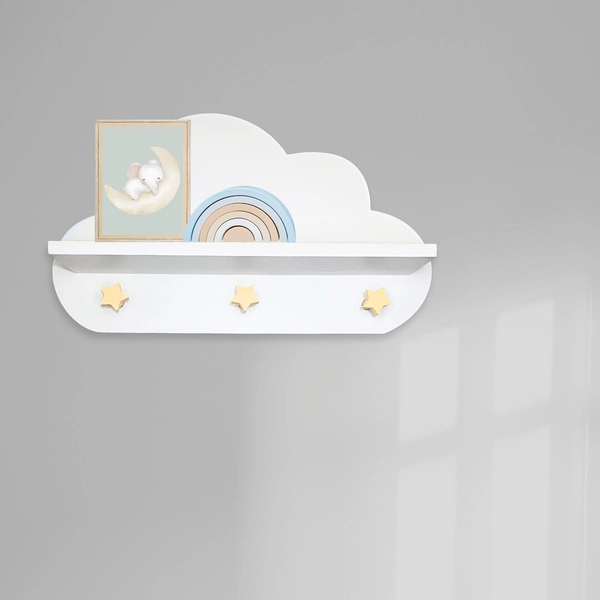 Floating White Cloud Shelf