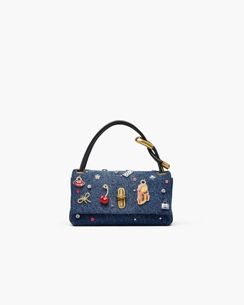 The Trinket Charm Denim Mini Dual Bag