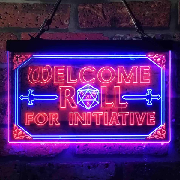 Welcome Roll Dungeon Master LED Light Sign, Custom Tabletop RPG Room Neon Sign, Gift for Dungeons Dragon Lovers, Dnd Home DΓ©cor - Etsy UK