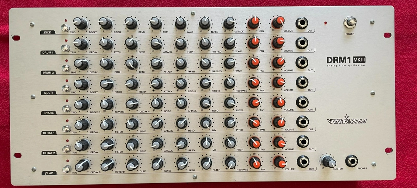 Vermona DRM1 MKIII Analogue Drum Machine w/ Midi 5 pin