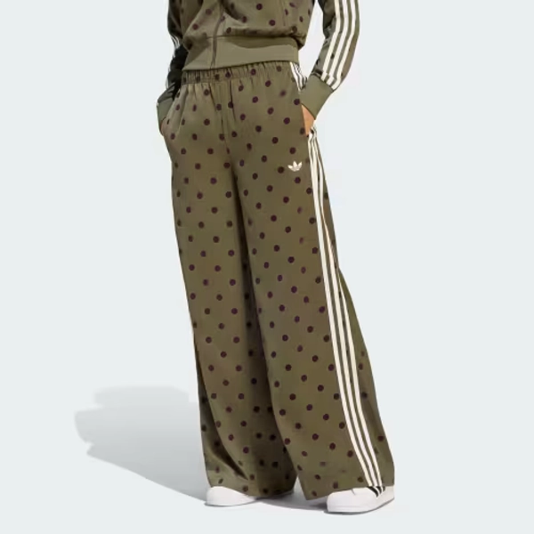 SATIN POLKA DOTS WIDE LEG PANT