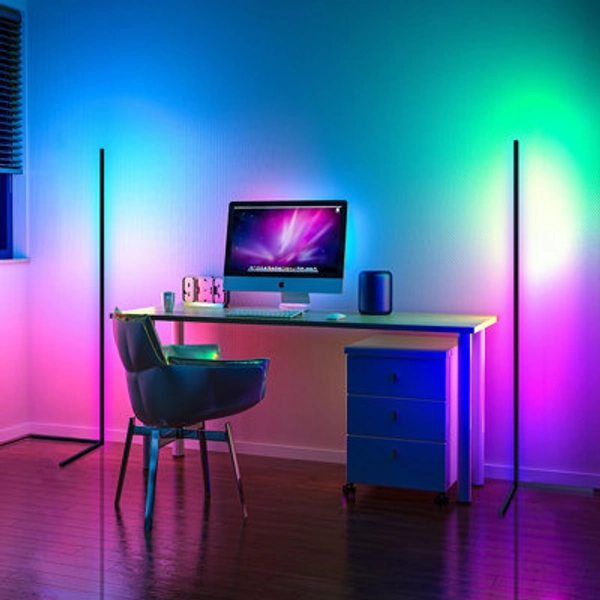 Ivy Bronx Dashanna 55'' LED RGB Corner Floor Lamp (Set of 2)