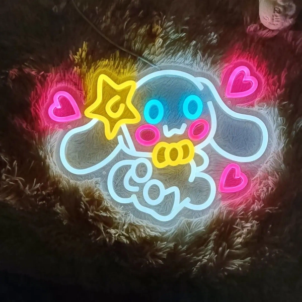 Custom Cinnamoroll Neon LED Sign - Cute Wall Decor - Anime Room Light - Kawaii Aesthetic Display - Illuminated Wall Art - LED Sign Decor - Etsy
