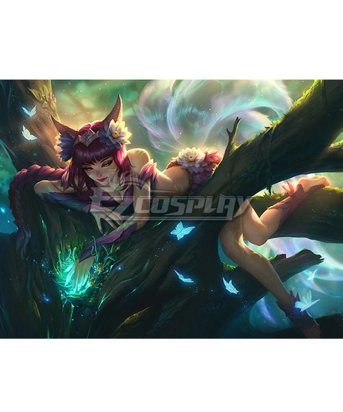 League of Legend LOL Elderwood Ahri Cosplay Costume