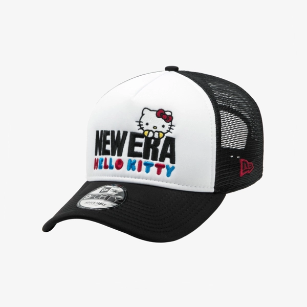 New Era x Hello Kitty A-Frame Trucker Ball Cap, Black (100% Authentic)