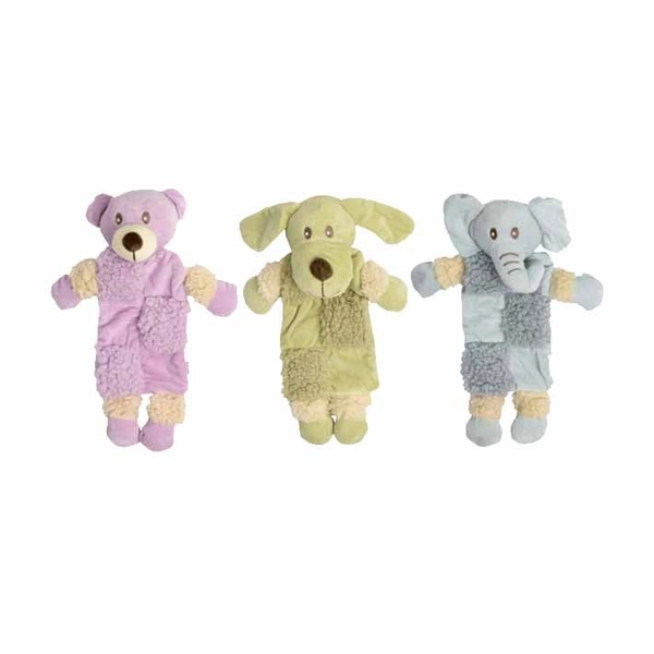 MULTIPET AROMADOG 12IN FLEECE SQUEAKER MAT ASSORTED 1 EACH