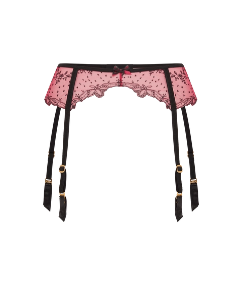 Graice Suspender in Black/Pink | By Agent Provocateur