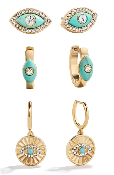 Stay Grounded Evil Eye Earrings