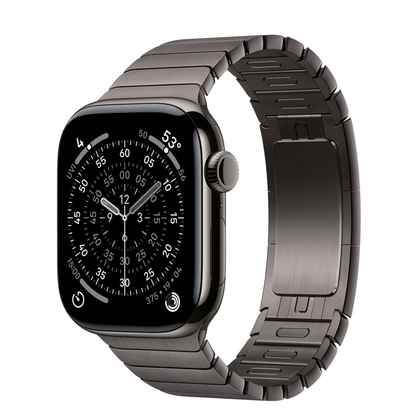 Apple Watch Series 11 GPS + Cellular, 42mm Slate Titanium Case with Slate Link Bracelet