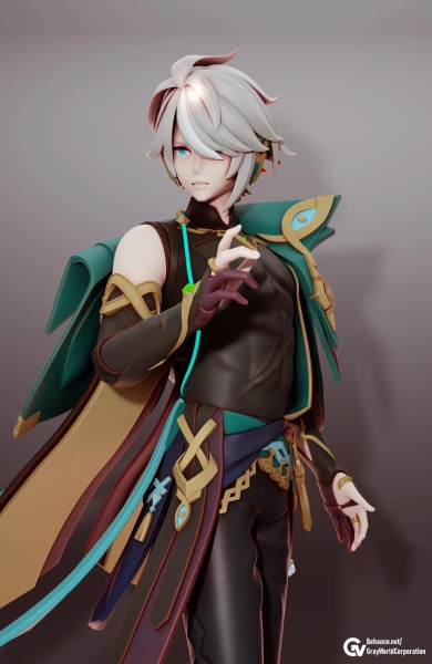 Alhaitham Genshin Impact Inspired Figure