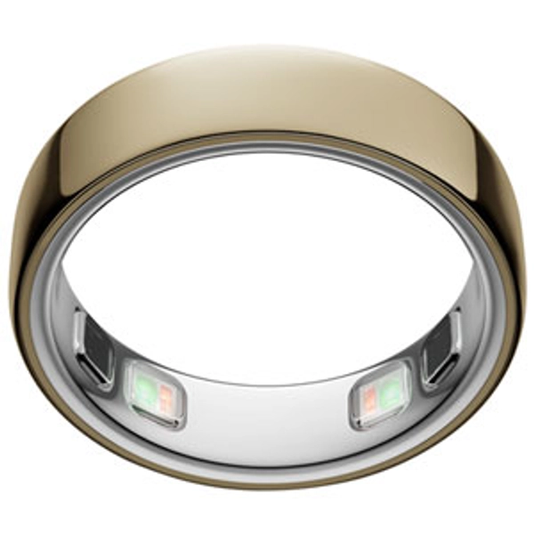 Oura Ring 5 Smart Ring with Health, Sleep & Fitness Tracking - Gold - Size 8