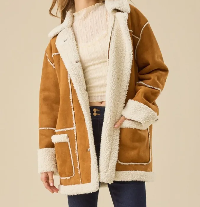 Flora Suede Jacket Size S