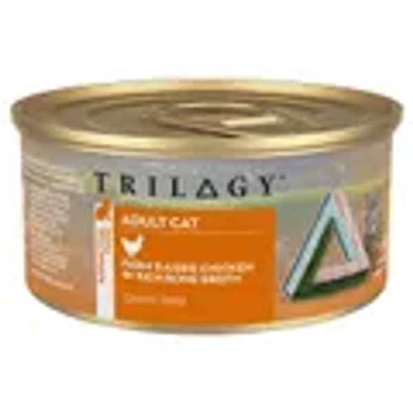 Edwin wet food - Trilogy Chicken in Bone Broth Cat Can 85gx24