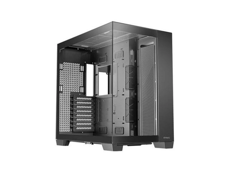 Antec C8, Fans not Included, RTX 40 Compatible, Dual-Chamber, tooless Design, Type-C, 360mm Radiator Support, Seamless Tempered Glass Front & Side