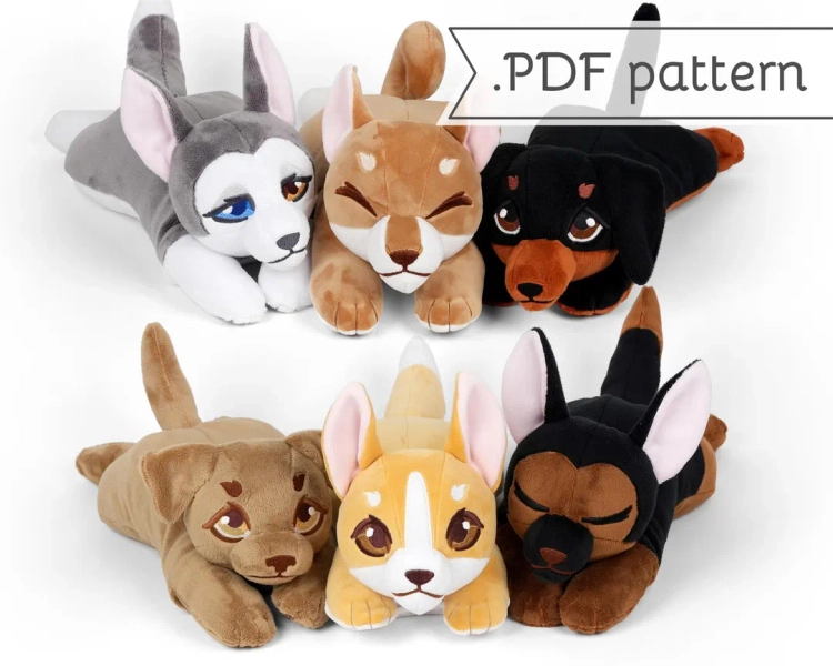 Lap Pets Plush Pet Dogs Sewing Pattern .pdf Tutorial - Etsy Canada
