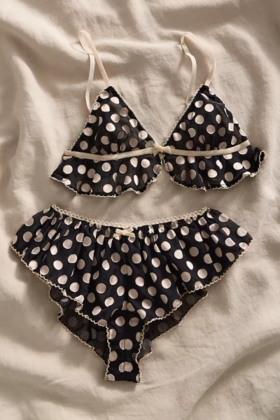 Frosted Dot Triangle Bralette