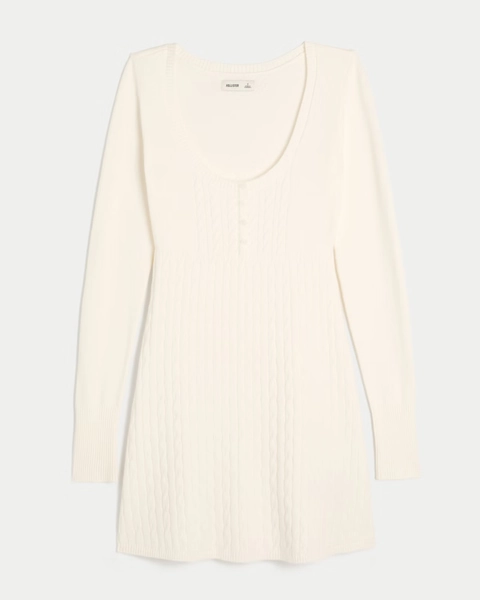 Babydoll Sweater Mini Dress