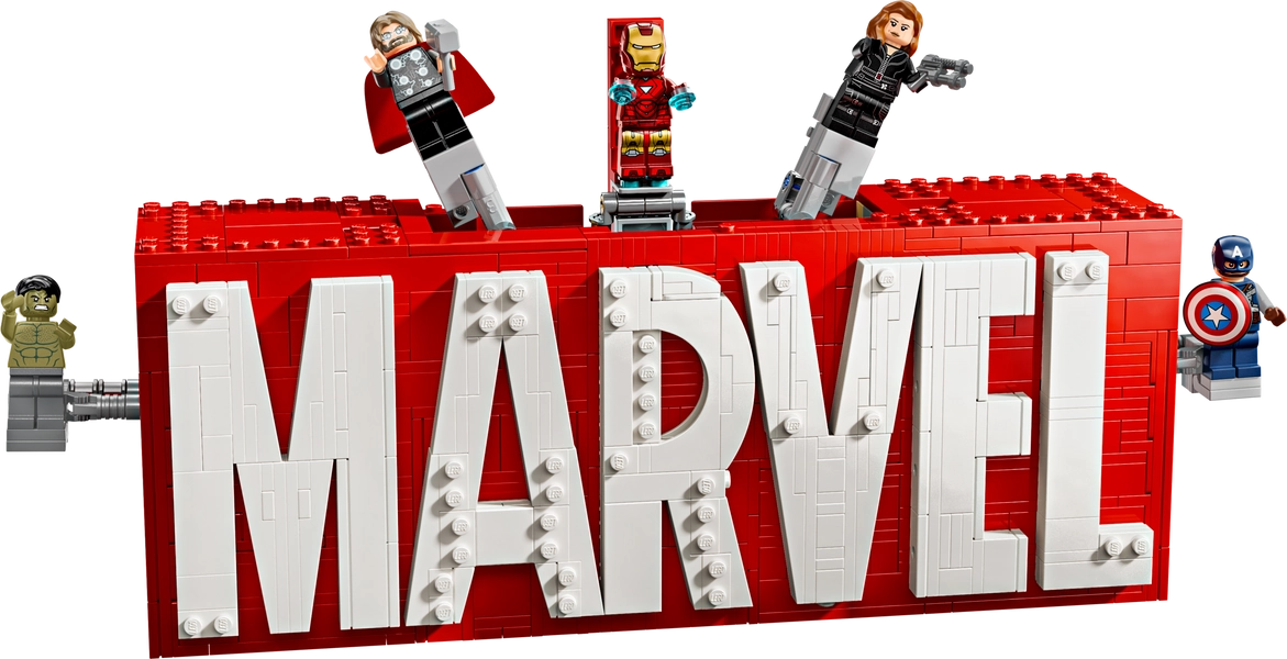 MARVEL Logo & Minifigures