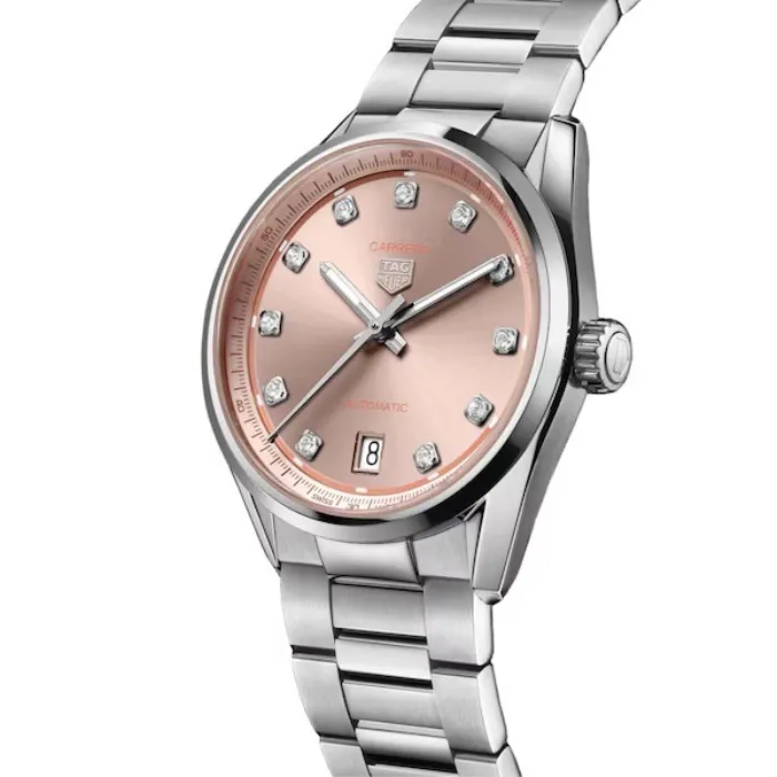TAG Heuer Carrera Date 36mm Ladies Watch Diamond Dot WBN231D.BA0001 | Watches Of Switzerland UK