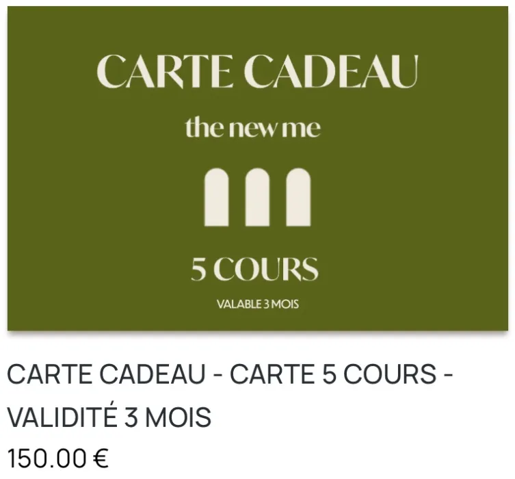 The New Me Reformer Pilates Reims - 5 cours