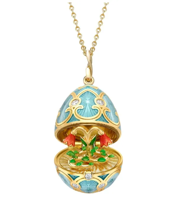 Surprise Twin Flower Pendant