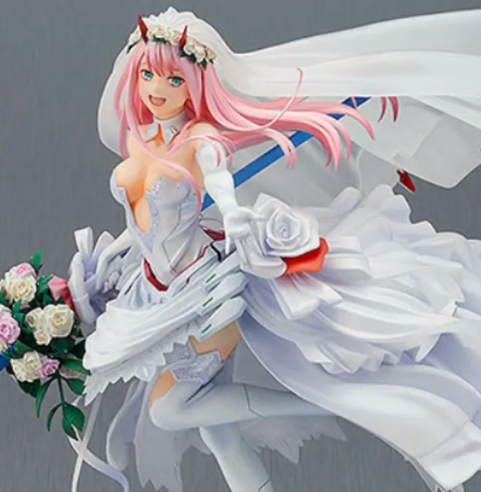 Zero Two ver. Wedding dress - DTIF - costume + wig