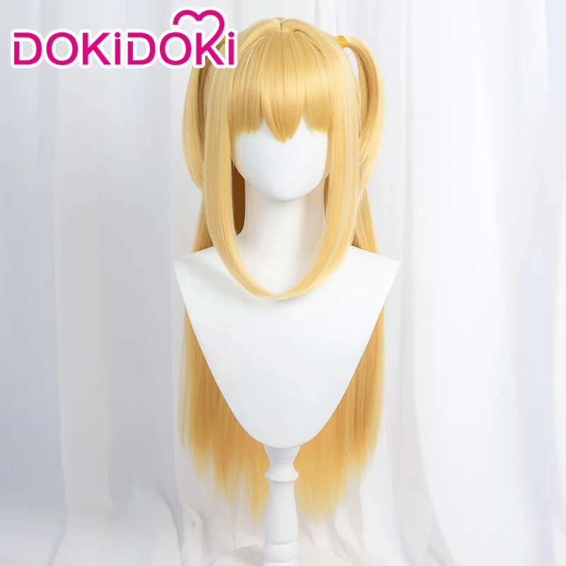 【Ready For Ship】DokiDoki Anime Cosplay Wig / Earring / Necklace Women Golden Long Hair Halloween | Wig Only-Ready For Ship