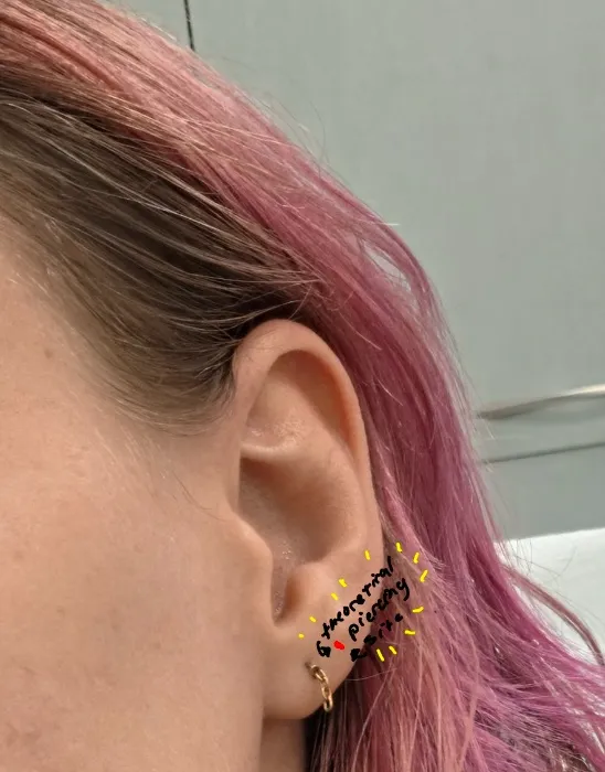 Second lobe piercing