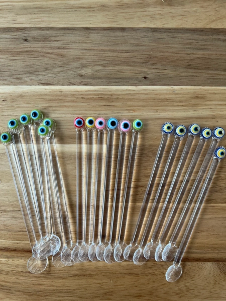 Glass Evil Eye Coffee Tea Spoons - Etsy