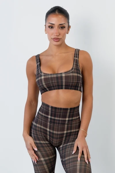 Cloud II⢠U Bra - Espresso Plaid