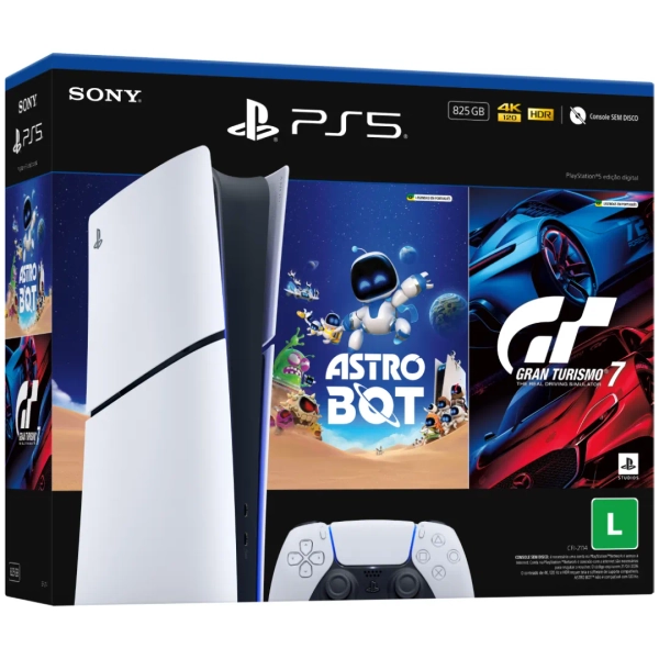 Pack Console PlayStation 5 Edição Digital 825GB – ASTRO BOT e Gran Turismo 7 | Americanas