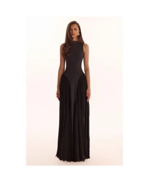 Women's Elegant mock neck maxi dress