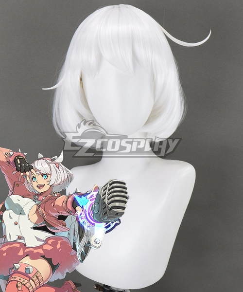 Guilty Gear -Strive- Elphelt Valentine White Cosplay Wig