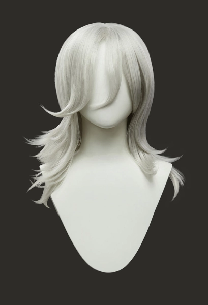 Rival Girl Sue Storm Cosplay Wig Silver Gray Long Wig