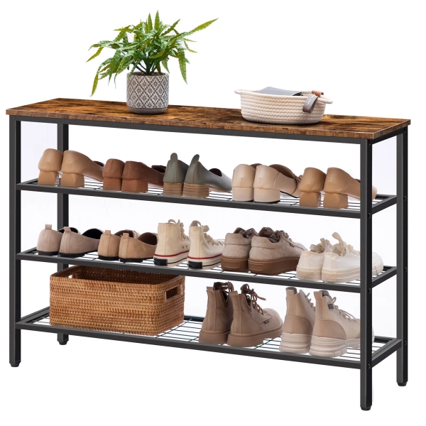 4-Tier 20 Pair Shoe Rack