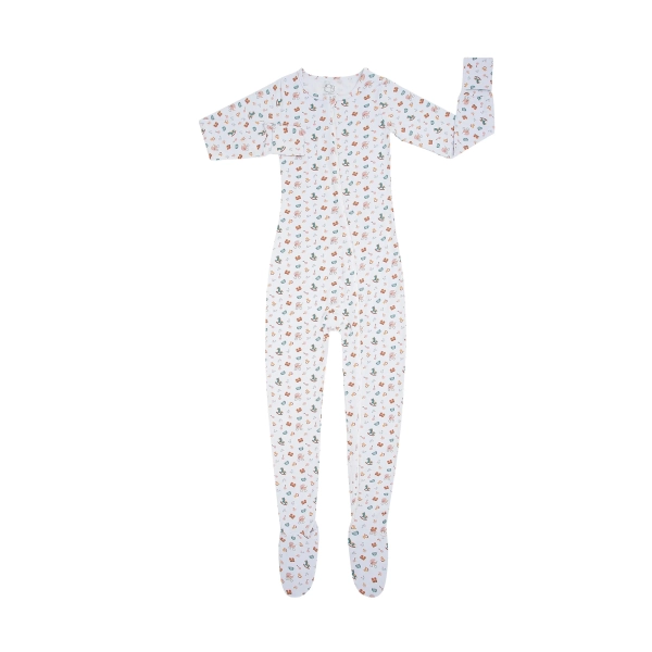 Footed Pajamas: Nursery- Bamboo Terry