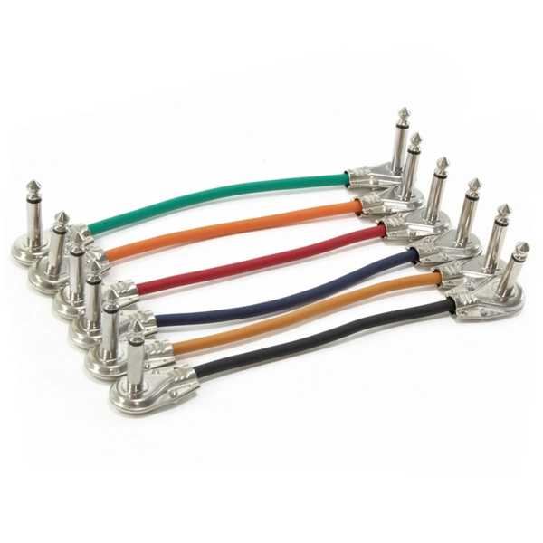 Pack of 6x15cm Patch Cables (for pedalboard)