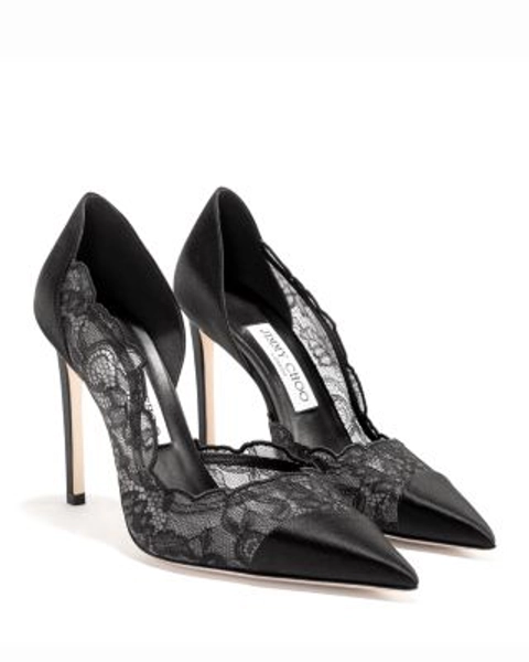Women's Brigitte 100 Lace & Satin Pumps