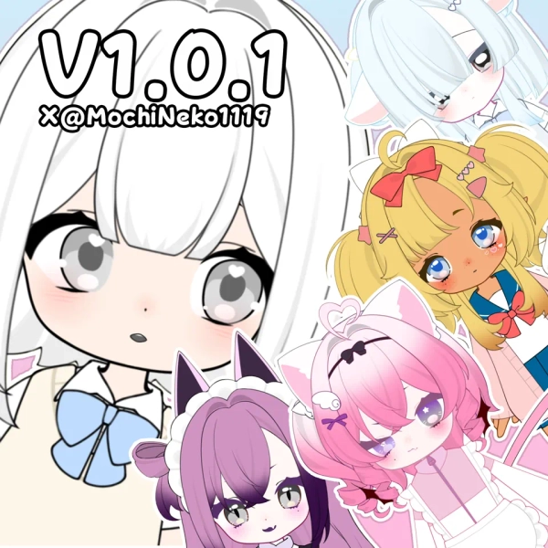 Mochi-chan Chibi Customizable Model by MochiNeko (@MochiNeko1119)